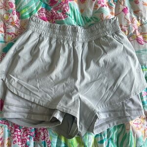 Gilly Hicks Light Gray Running Shorts Size XS